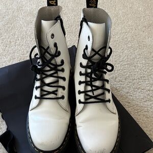 Dr. Martens Jadon Smoothly Leather Platform Combat Boots